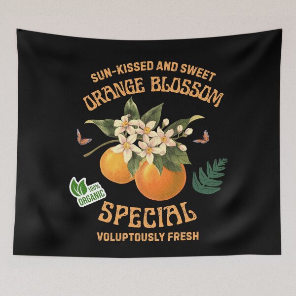 Item preview, Sun-Kissed Orange Blossom Special – Organic Citrus Floral T-Shirt designed and sold by bazstees54.