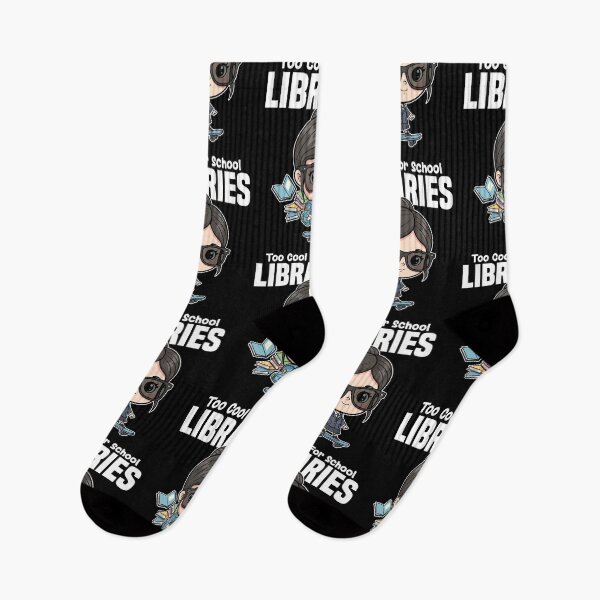 Item preview, TOO COOL FOR SCHOOL LIBRARIES - LIBRARIAN GIFT designed and sold by KEF Custom.