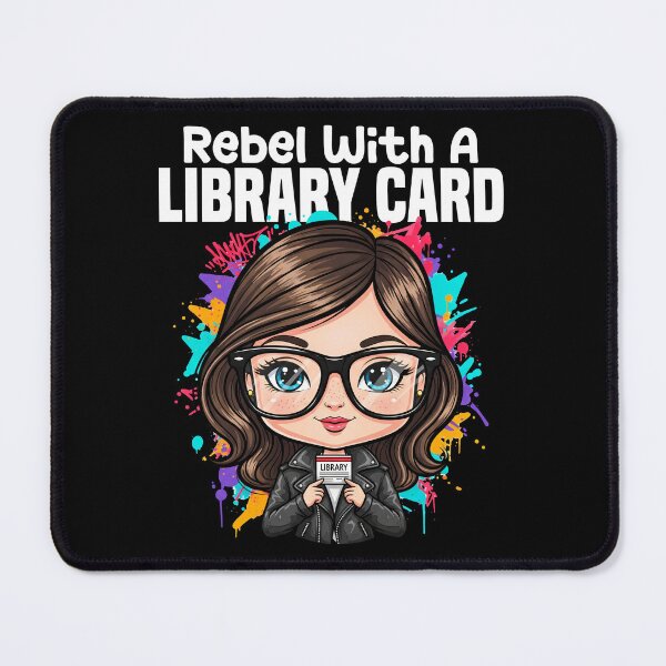 Item preview, REBEL WITH A LIBRARY CARD - LIBRARIAN GIFT designed and sold by KEF Custom.