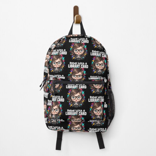 Item preview, REBEL WITH A LIBRARY CARD - LIBRARIAN GIFT designed and sold by KEF Custom.