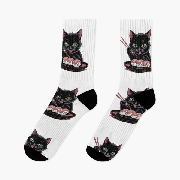 Item preview, Cute Cat Eating Sushi designed and sold by SOUFIANE1991.