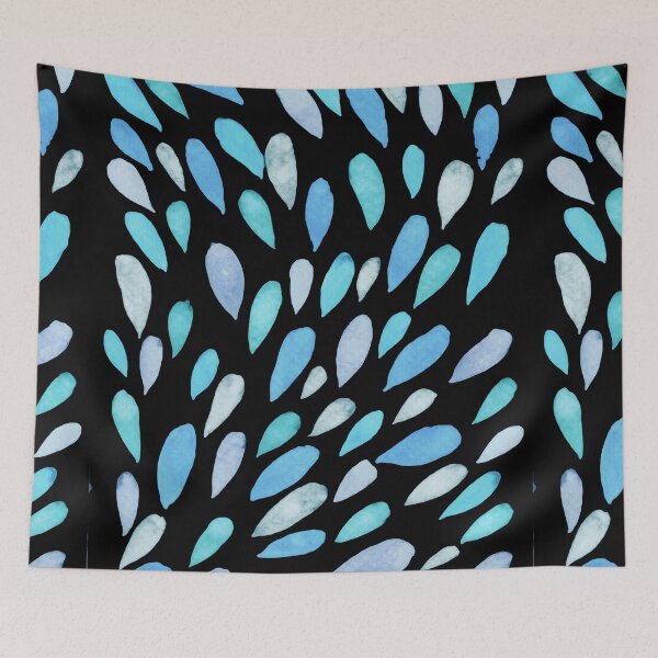 Item preview, Watercolor Happy Droplets Blue And Fresh I  designed and sold by Irina Sztukowski.