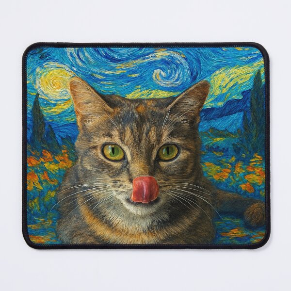 Item preview, Van Gogh cat designed and sold by Silverluuna.