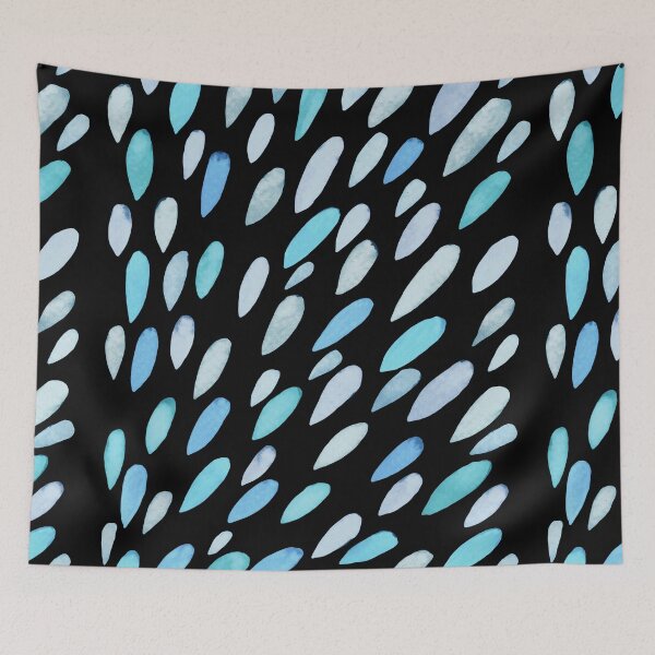 Item preview, Watercolor Happy Droplets Blue And Fresh III designed and sold by Irina Sztukowski.