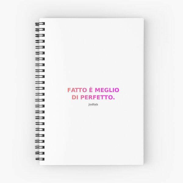 Item preview, Fatto è meglio di perfetto – Frase motivazionale by jsdlab designed and sold by JSDLab.