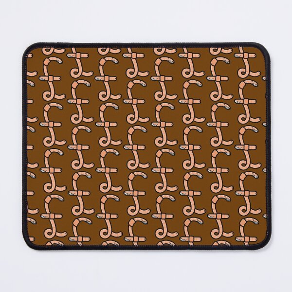 Item preview, Weird creepy worms with teeth forming a pound symbol designed and sold by spoop-n-save.