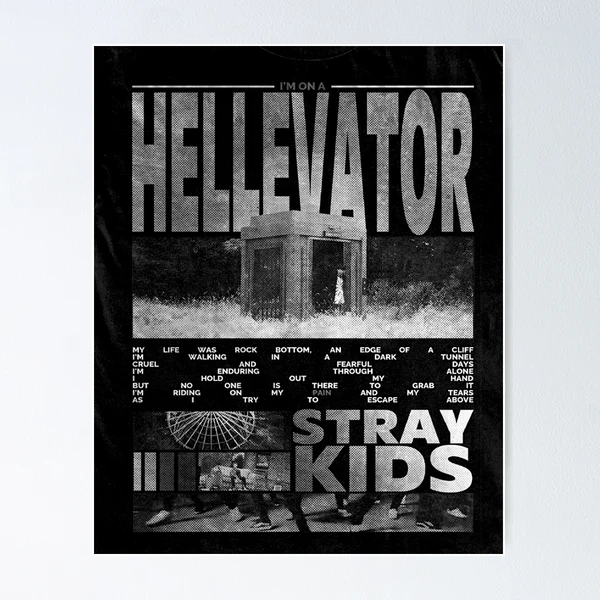 I'm on a Hellevator Exclusive t-shirt Stray Kids limited edition