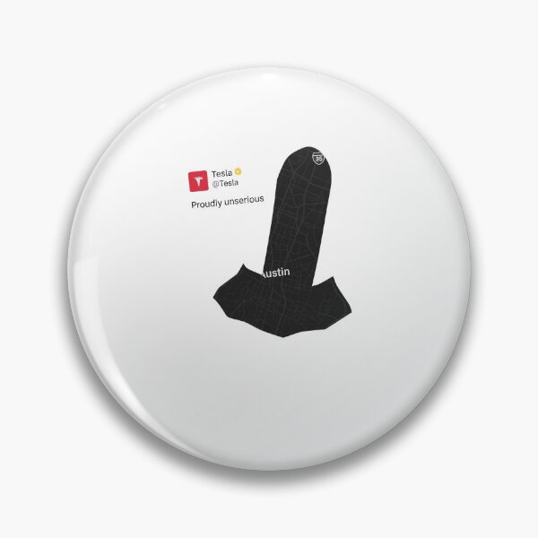 Item preview, Tesla Proudly Unserious Sticker – Minimalist Tech Humor for True Fans designed and sold by RudeCotton.