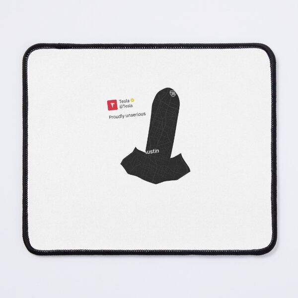Item preview, Tesla Proudly Unserious Sticker – Minimalist Tech Humor for True Fans designed and sold by RudeCotton.