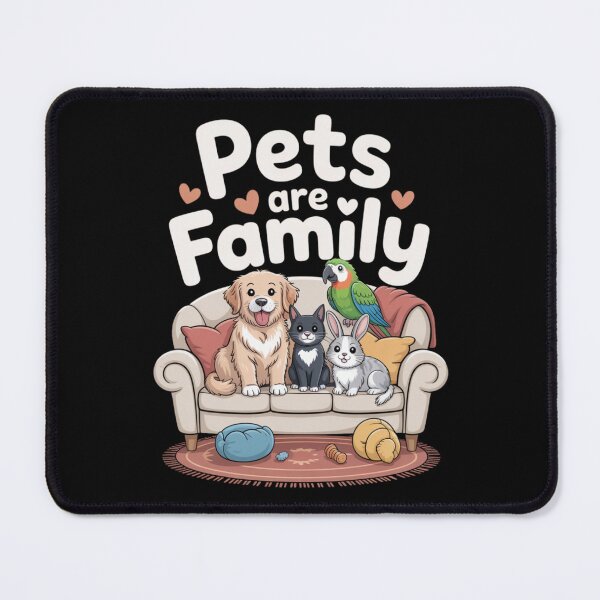 Item preview, Pets Are Family – Cute Animal Friends on Couch Design designed and sold by TEMERIA.