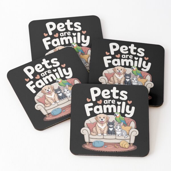 Item preview, Pets Are Family – Cute Animal Friends on Couch Design designed and sold by TEMERIA.