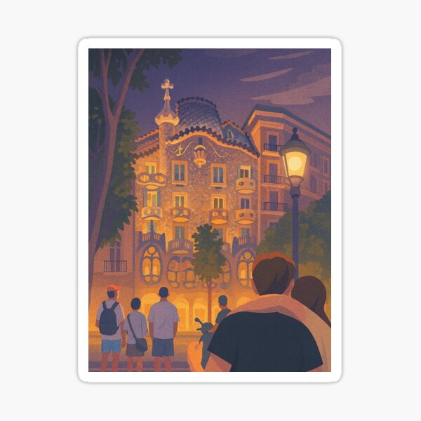 Item preview, Gaudi Architecture in Barcelona  designed and sold by AcrylicCult.