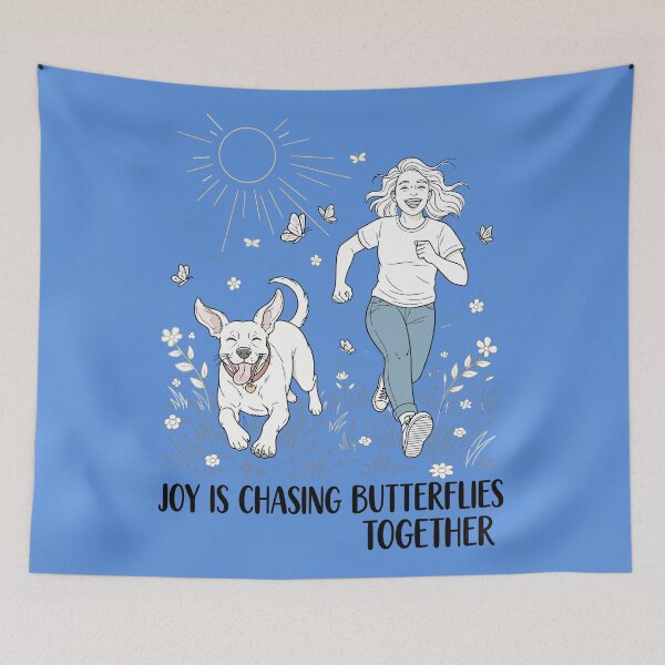 Item preview, Joy is Chasing Butterflies Together designed and sold by Amir Faysal.
