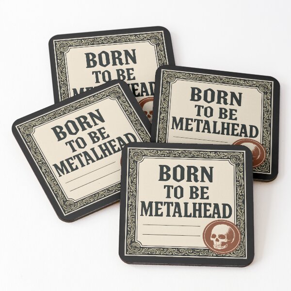 Item preview, Metalhead Slogan "Born To Be Metalhead" designed and sold by Krossgor.