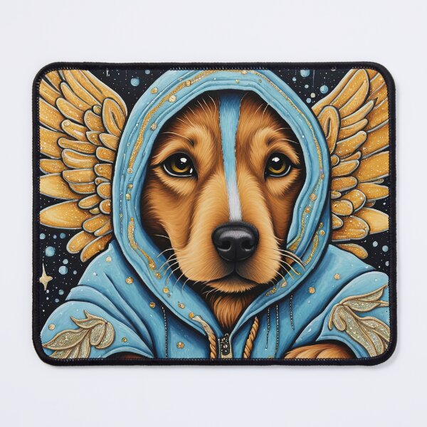 Item preview, Puppy as an Angel with wings in the rain designed and sold by Colin Bentham.
