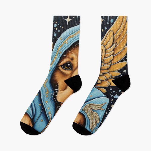 Item preview, Puppy as an Angel with wings in the rain designed and sold by Colin Bentham.