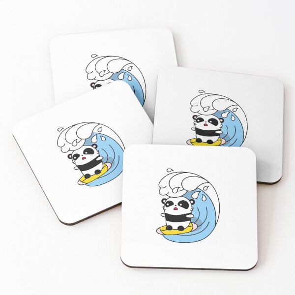 Item preview, Panda on a Wave! designed and sold by NOMADIC ART.