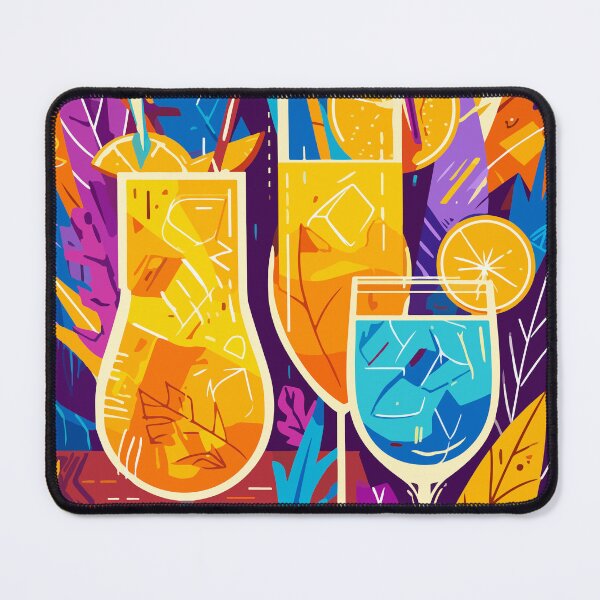 Item preview, Colorful Tropical Cocktails | Modern Summer Party Vector Art designed and sold by Moss and Moon Studio.