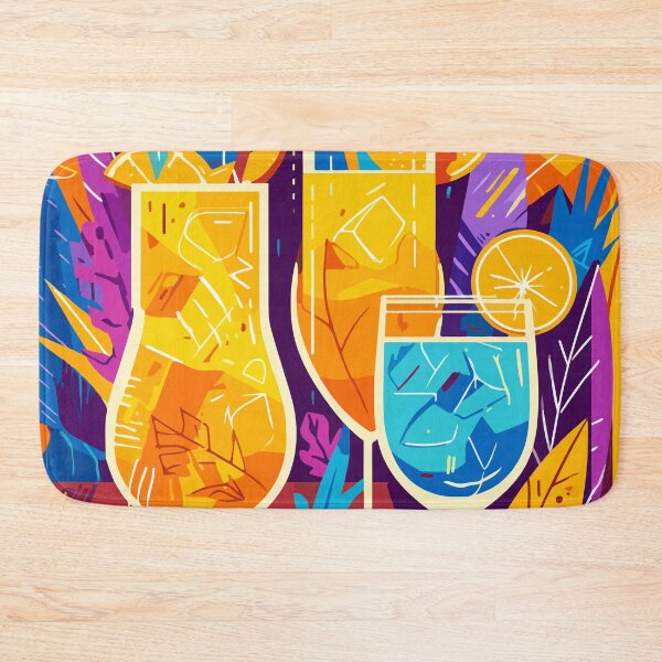Item preview, Colorful Tropical Cocktails | Modern Summer Party Vector Art designed and sold by Moss and Moon Studio.