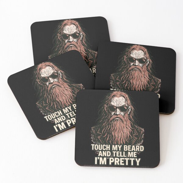 Item preview, Touch My Beard And Tell Me Im Pretty designed and sold by TomFrontierArt.