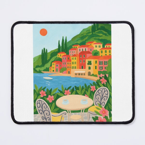 Item preview, Cute Watercolor Italy Lake Como designed and sold by ArtQueen777.