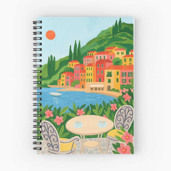 Item preview, Cute Watercolor Italy Lake Como  designed and sold by ArtQueen777.
