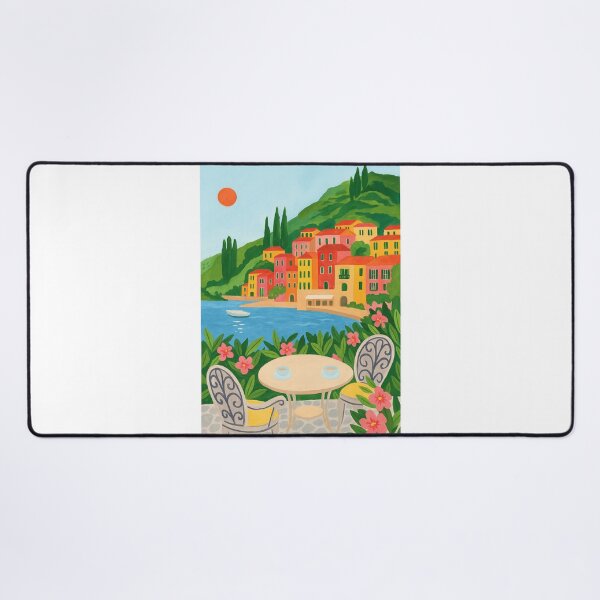Item preview, Cute Watercolor Italy Lake Como designed and sold by ArtQueen777.