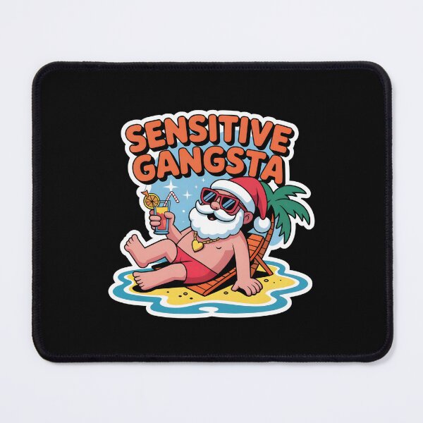Item preview, Sensitive Gangsta - Funny Beach Santa designed and sold by GRABAPSHOP.