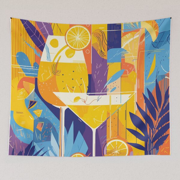 Item preview, Colorful Tropical Cocktails | Modern Summer Party Vector Art designed and sold by Moss and Moon Studio.