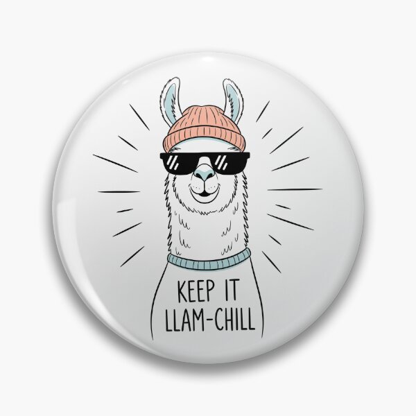Item preview, Keep It Llam-Chill Llama with Beanie and Sunglasses designed and sold by Owcomm.