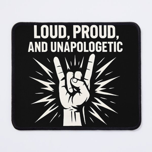 Item preview, Heavy Metal Slogan Loud and Proud Horn designed and sold by Krossgor.