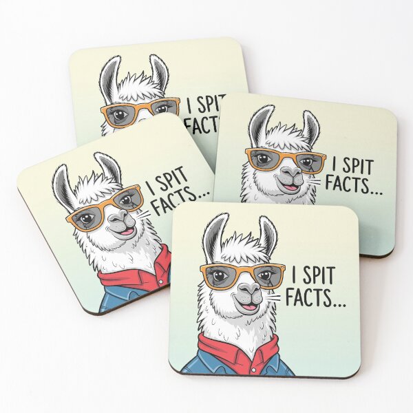 Item preview, I Spit Facts Llama with Glasses designed and sold by Owcomm.