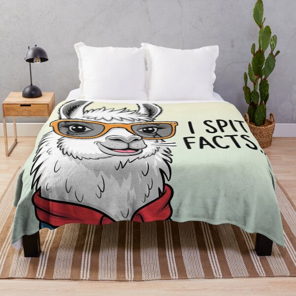 Item preview, I Spit Facts Llama with Glasses designed and sold by Owcomm.