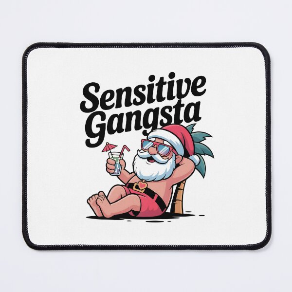 Item preview, Sensitive Gangsta - Funny Beach Santa designed and sold by GRABAPSHOP.