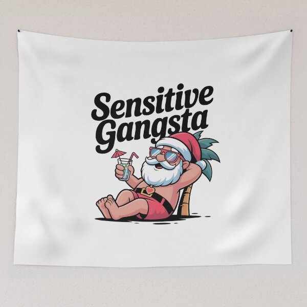 Item preview, Sensitive Gangsta - Funny Beach Santa designed and sold by GRABAPSHOP.