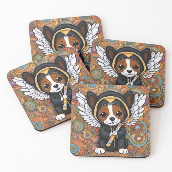 Item preview, Puppy as an Angel with wings Playing a Flute designed and sold by Colin Bentham.