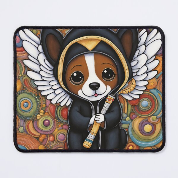 Item preview, Puppy as an Angel with wings Playing a Flute designed and sold by Colin Bentham.