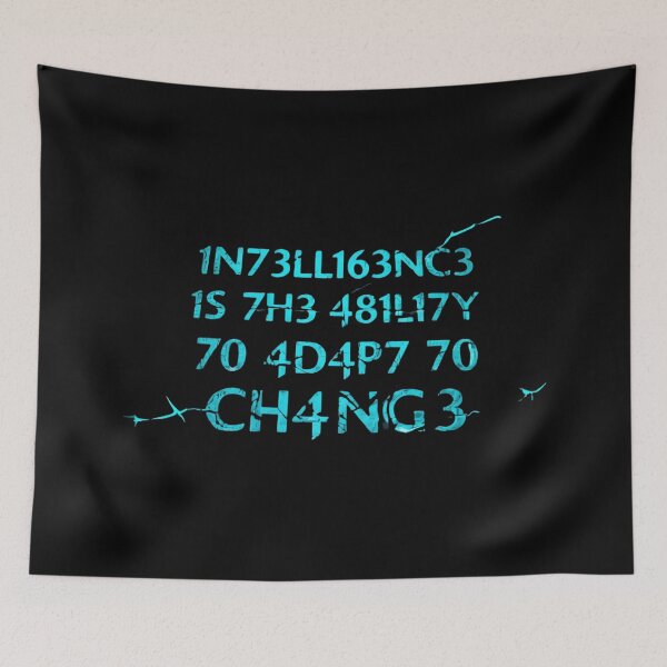 Item preview, Intelligence is the ability to adapt to change designed and sold by FaithGear7.