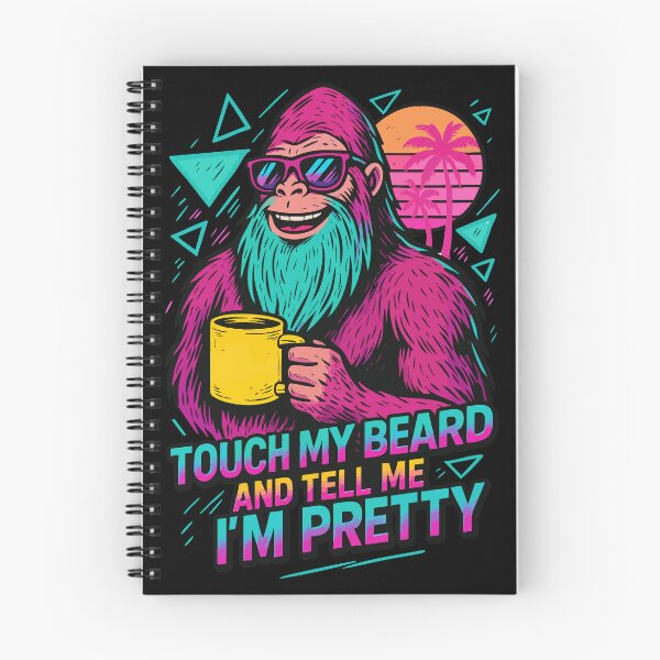 Item preview, Touch My Beard Retro Vaporwave Funny designed and sold by TomFrontierArt.