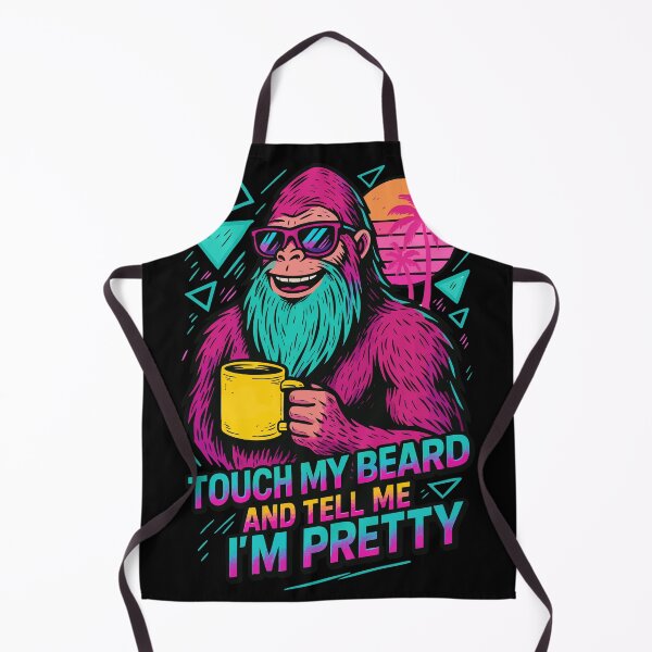 Item preview, Touch My Beard Retro Vaporwave Funny designed and sold by TomFrontierArt.