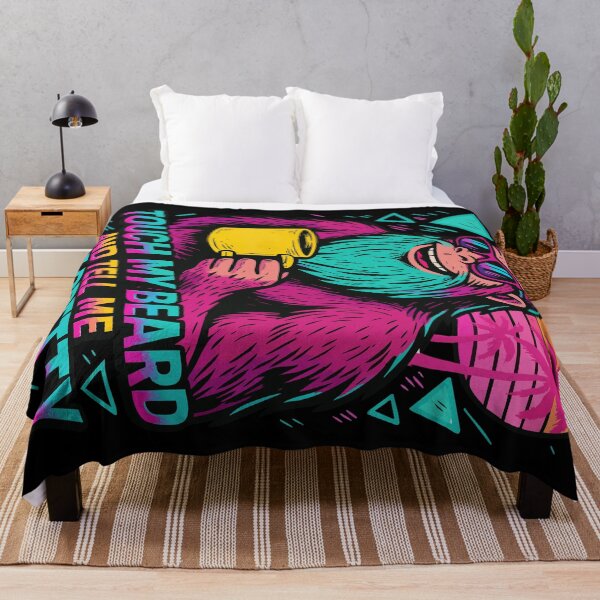 Item preview, Touch My Beard Retro Vaporwave Funny designed and sold by TomFrontierArt.