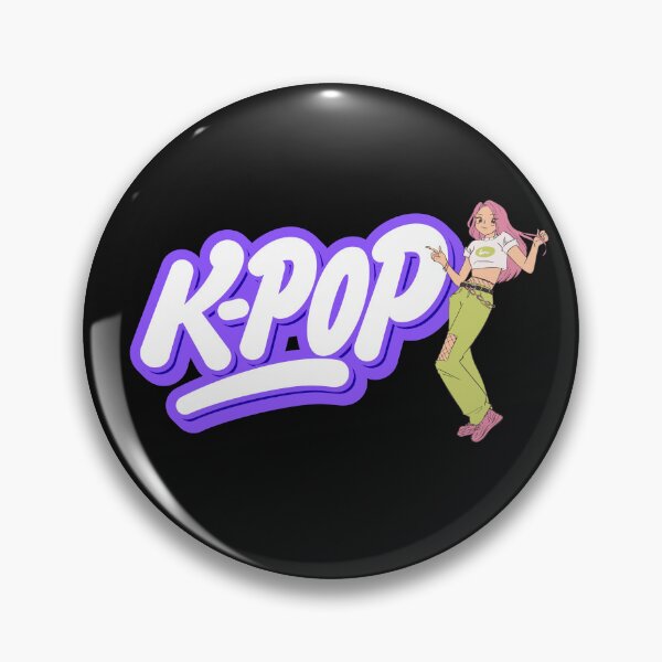 Item preview, Big sign K-pop and a girl anime designed and sold by DżodżoJoy.
