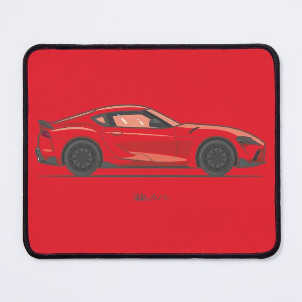 Item preview, Modern Japanese Sports Car – Red Coupe Side Profile Vector Art designed and sold by Ross Lemon Art.