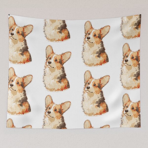 Item preview, Fluffy Corgi Dog designed and sold by bapupa.