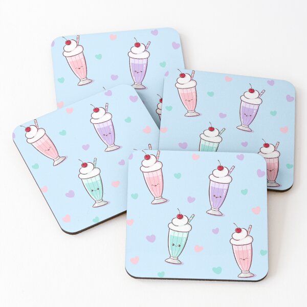 Item preview, Retro Kawaii Milkshake Pattern – Cute 60’s Diner Vibes designed and sold by Magsu.art.