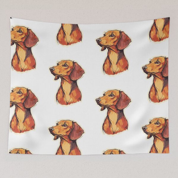 Item preview, Curious Dachshund Dog designed and sold by bapupa.