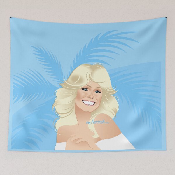 Item preview, Farrah Blue with Palm Backdrop designed and sold by Steve McKinnis.