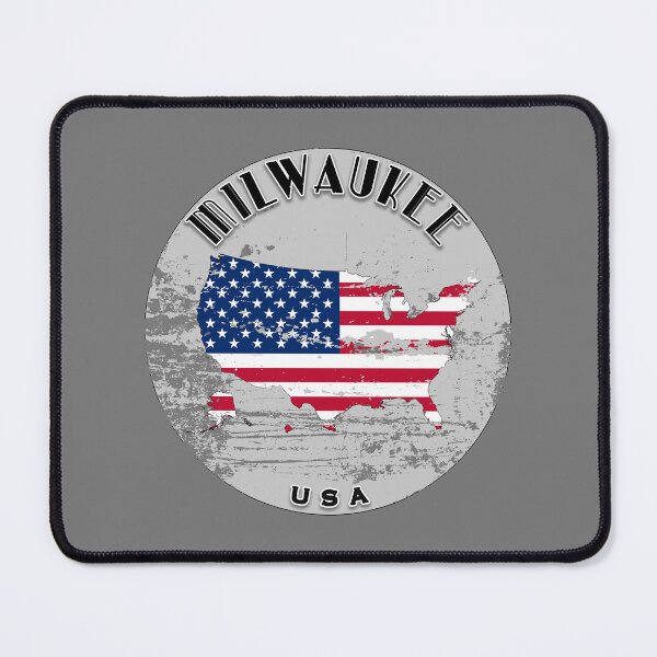 Item preview, Milwaukee United States of America Flag Worn  designed and sold by World Designs.