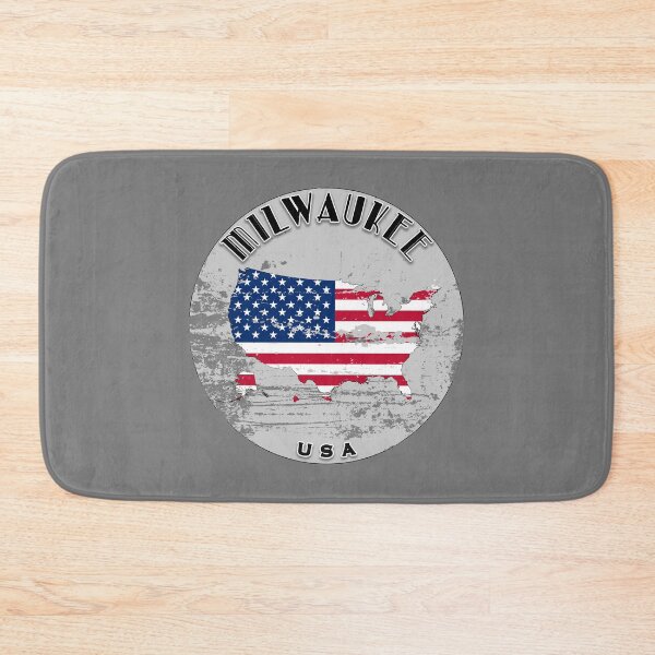 Item preview, Milwaukee United States of America Flag Worn  designed and sold by World Designs.