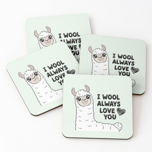 Item preview, I Wool Always Love You Cute Llama designed and sold by Owcomm.